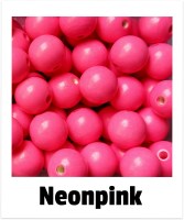 Holzperlen 16mm neonpink